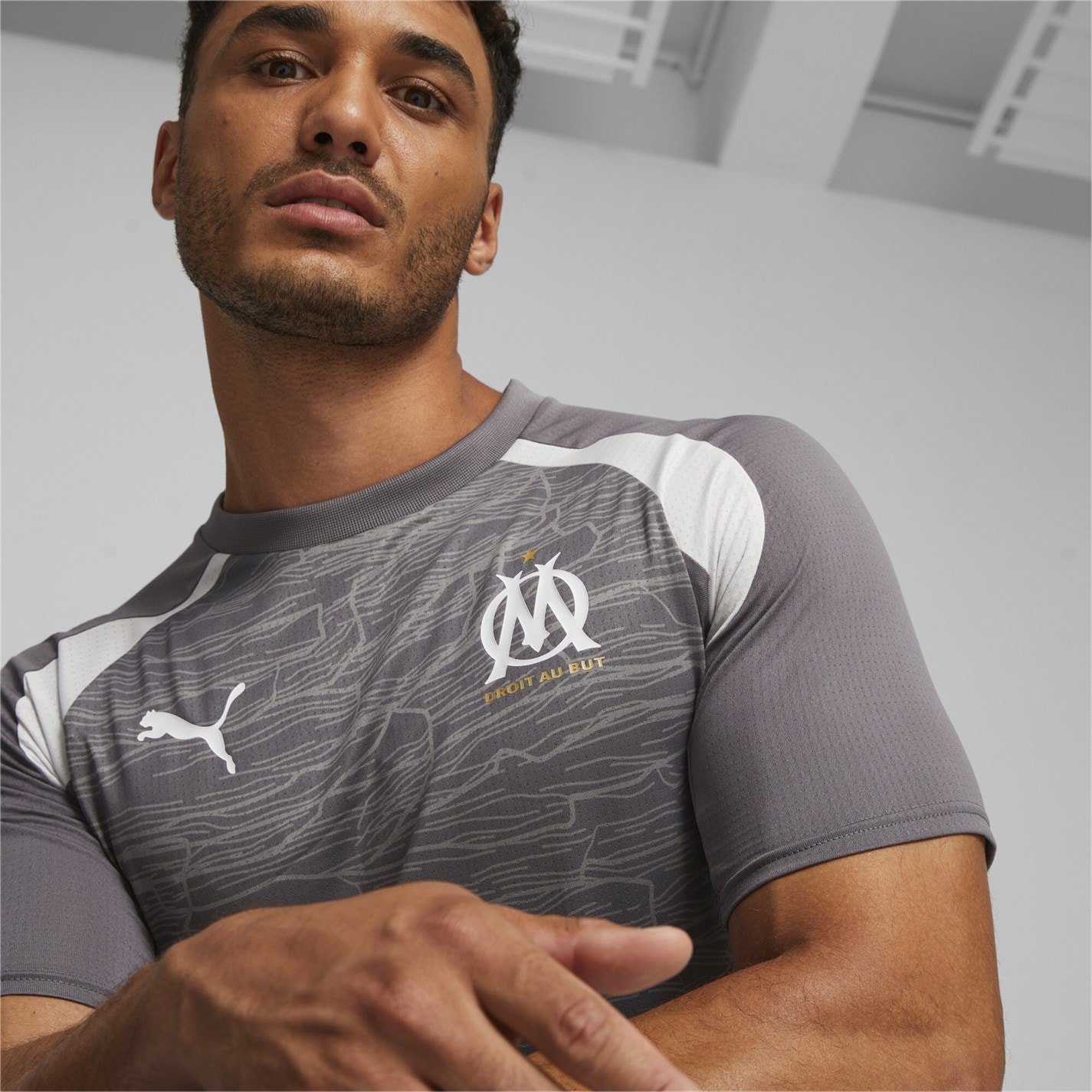 Puma Olympique De Marseille Pre Match Shirt 2023 2024 Adults