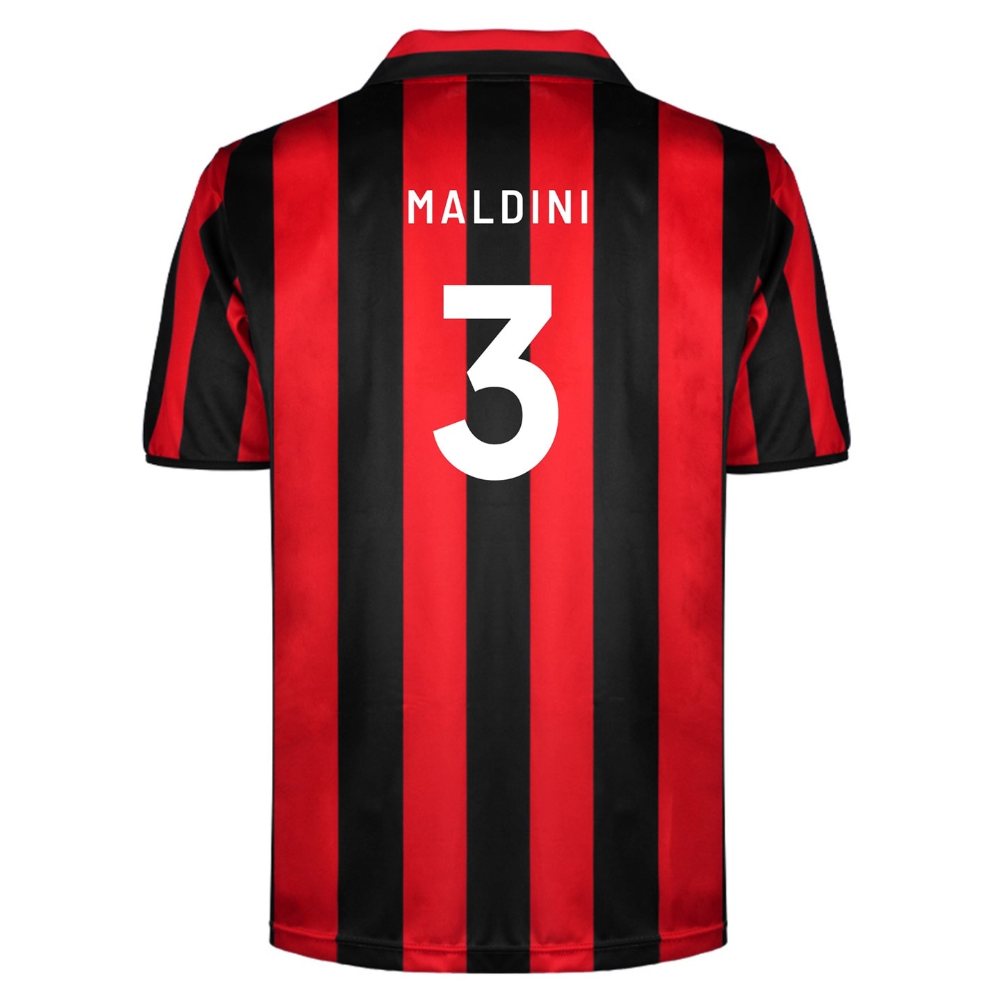 Score Draw Maldini AC Milan Retro Home Shirt 1996 Maldini Adults