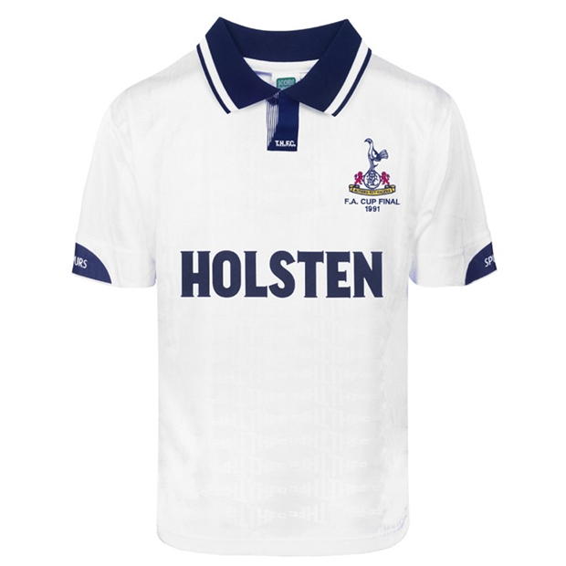 Score Draw Gascoigne Tottenham Hotspur Home Shirt 1991 Adults