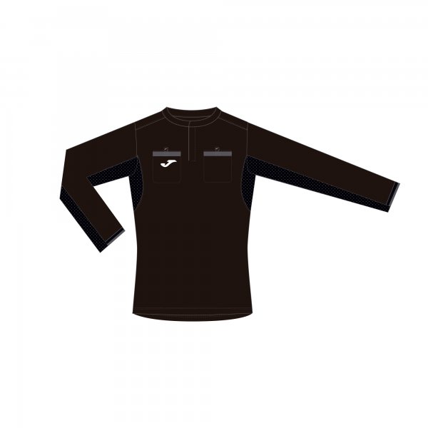 Referee Long Sleeve T-shirt Black Anthracite