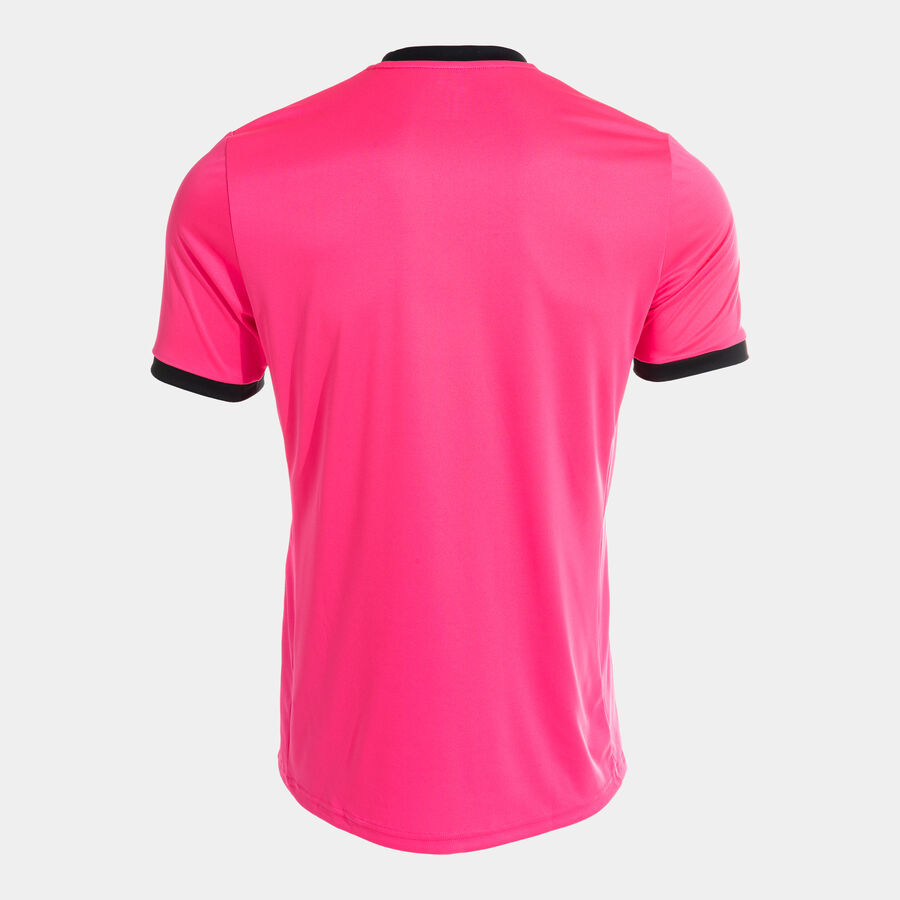Referee Short Sleeve T-shirt Fluor Pink Black