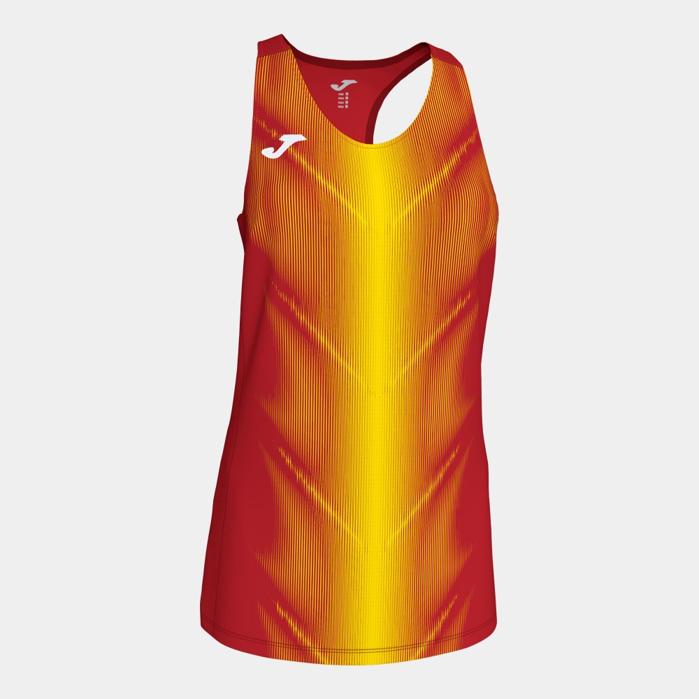 Tricouri Olimpia Red-yellow Sleeveless pentru Femei Joma