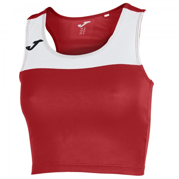 Tricouri Race Red-white Sleeveless pentru Femei Joma