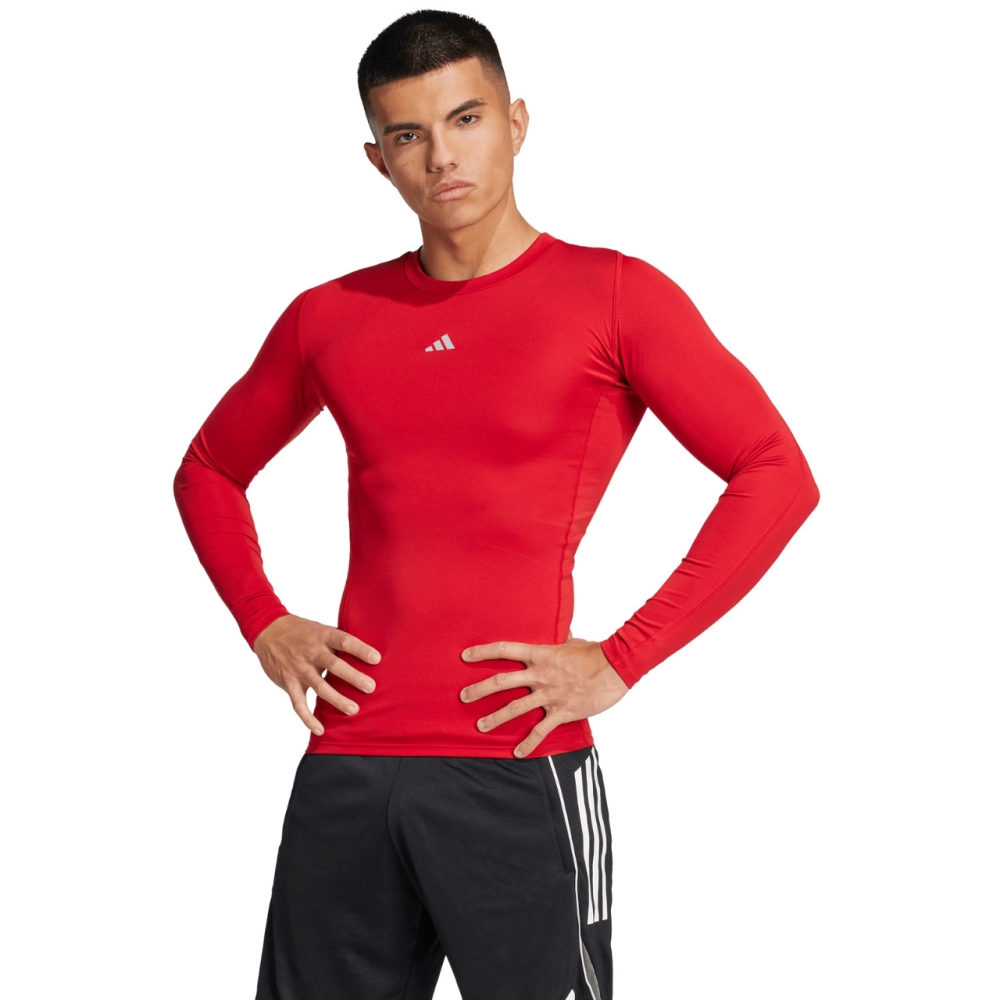 Men's T-shirt adidas Techfit Long Sleeve Tee red JP2926