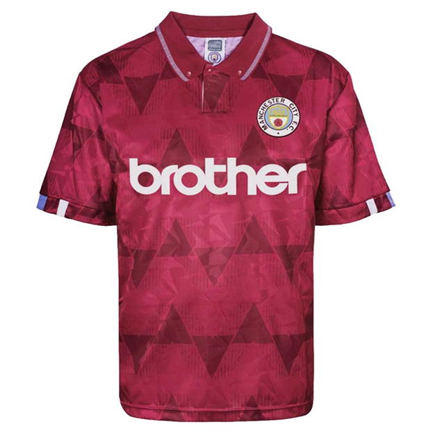 Score Draw Manchester City Retro Away Shirt 89 Mens