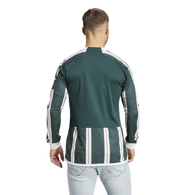 adidas Manchester United Away Long Sleeve Shirt 2023 2024 Adults