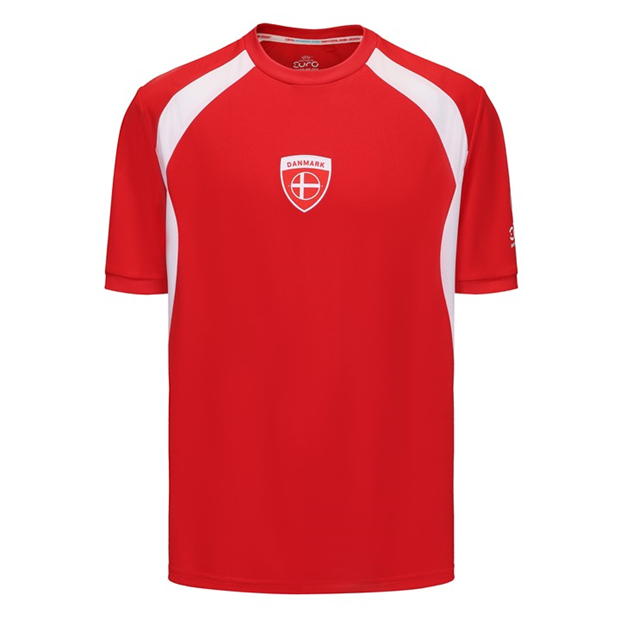 UEFA Euros 2025tm Denmark T-Shirt Adults