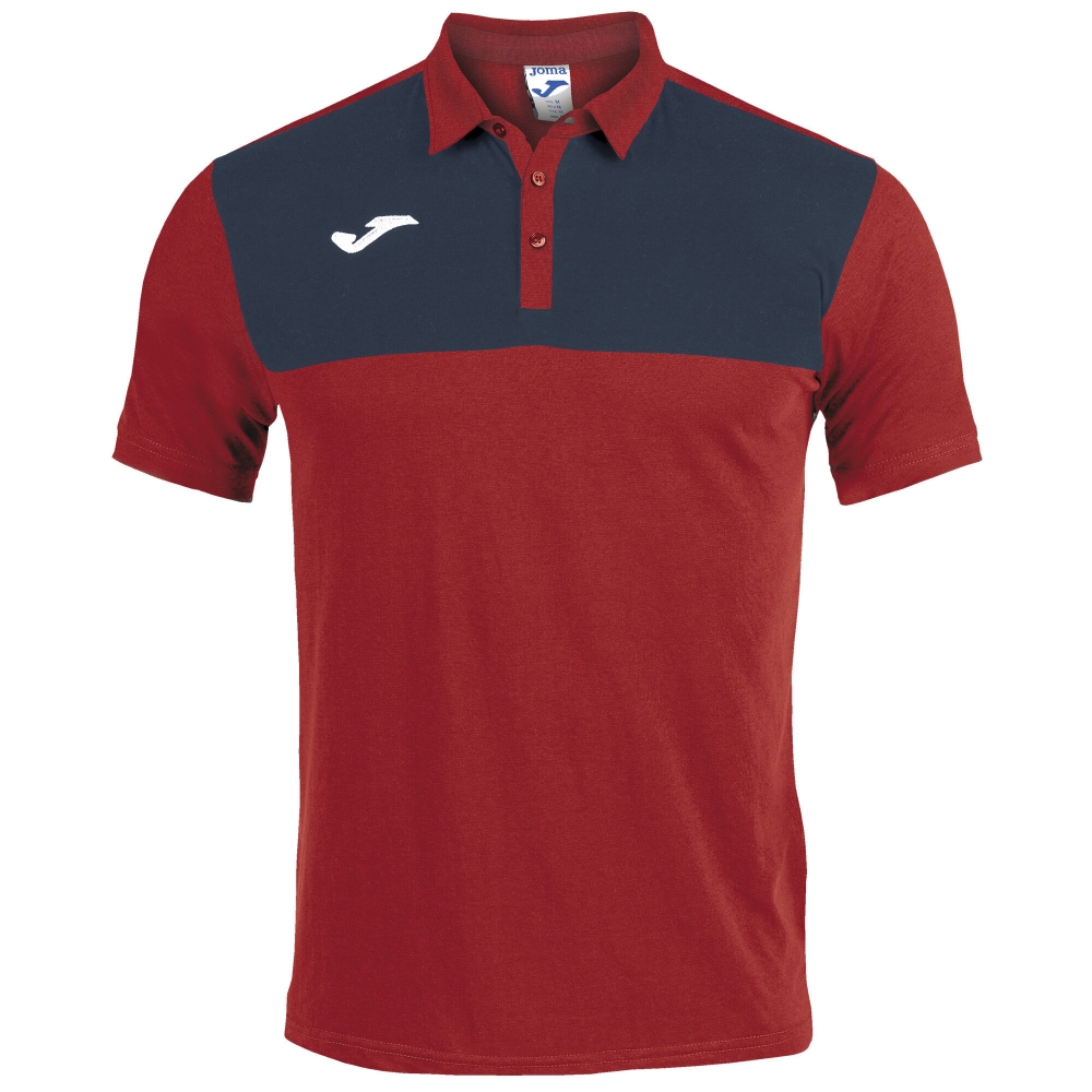 Polo Shirt Winner Cotton Red-navy S/s
